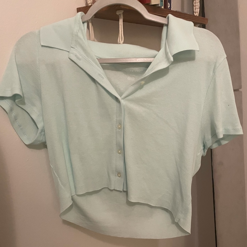 Preppy aesthetic crop top